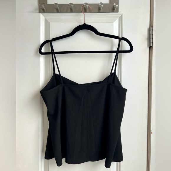 Topshop - 10 - Black Cowl Neck Spaghetti Strap Top - Picture 3 of 3